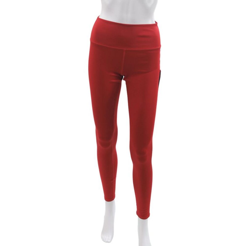 Alo Women Red Ankle Leggings Athleisure Solid Size L